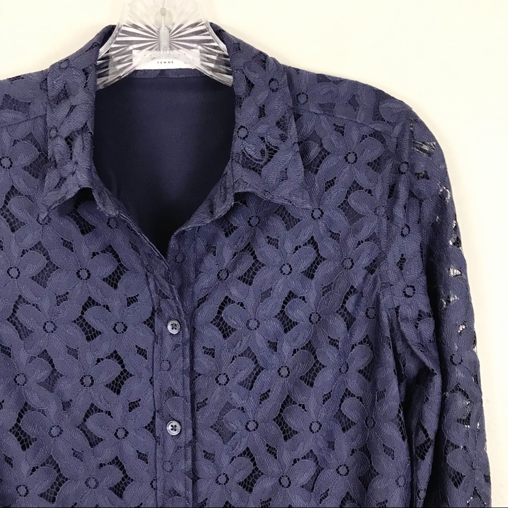 Equipment Femme Brett Floral Lace Shirtdress XS - Picture 3 of 8